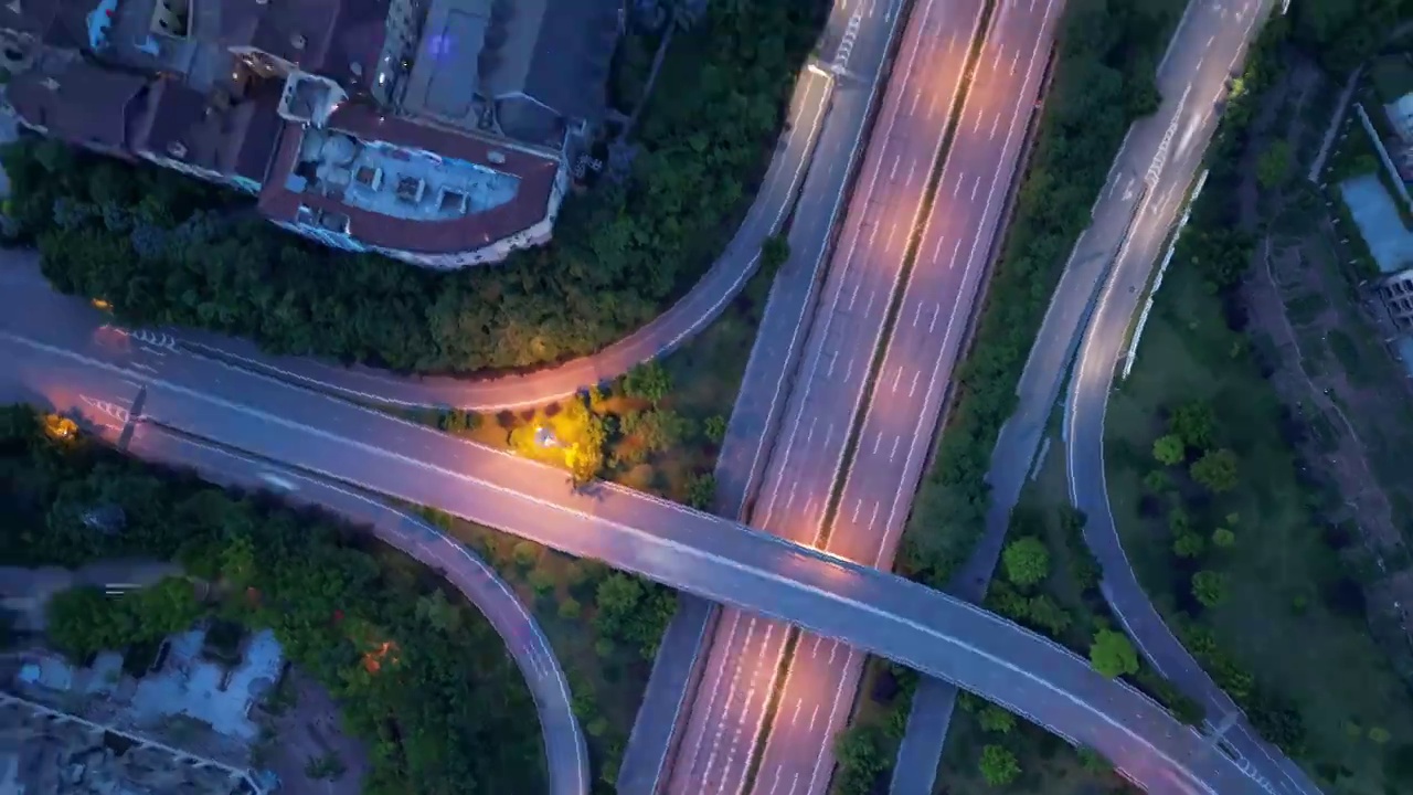 立交桥 高架路 夜景 延时摄影视频素材