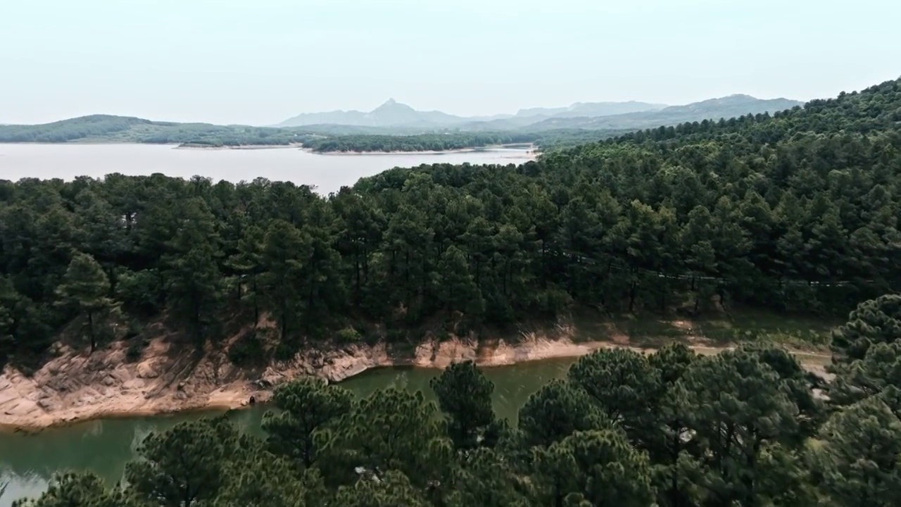 泌阳铜山湖湿地公园视频素材