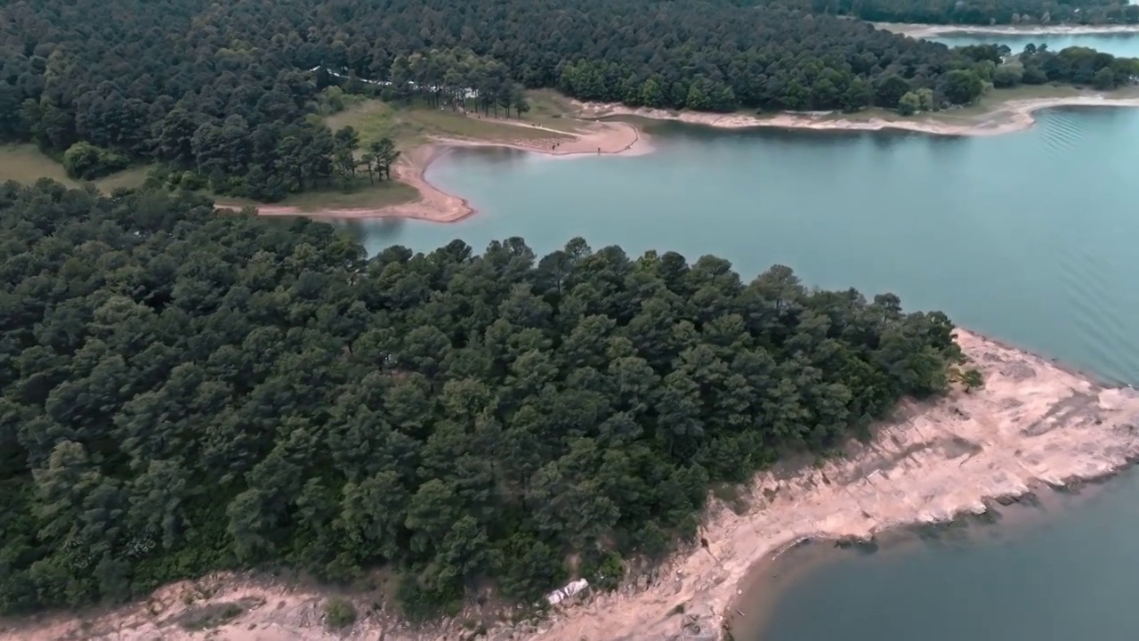 泌阳铜山湖湿地公园视频素材