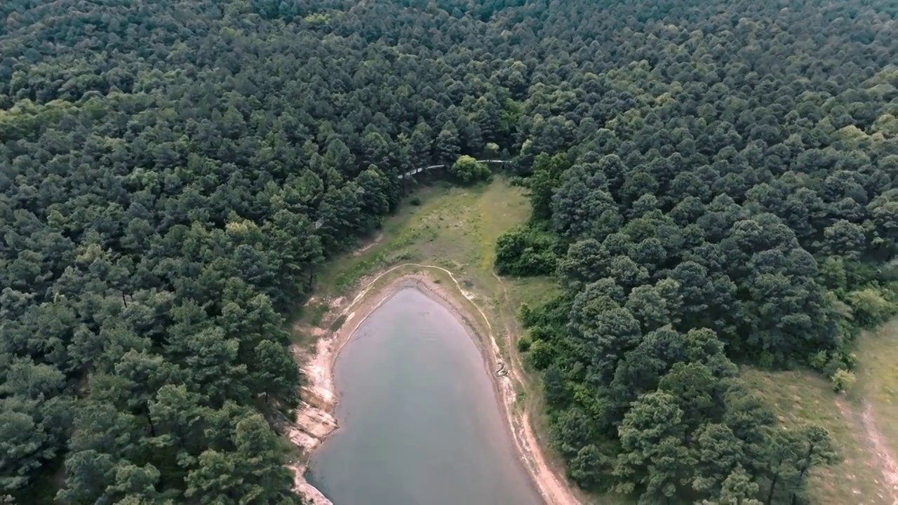 泌阳铜山湖湿地公园视频素材