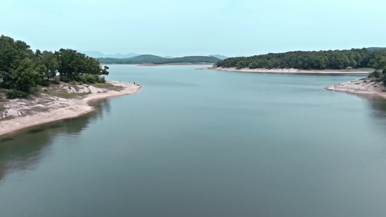 泌阳铜山湖湿地公园视频素材