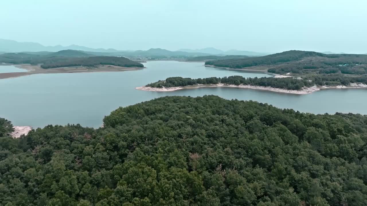 泌阳铜山湖湿地公园视频素材