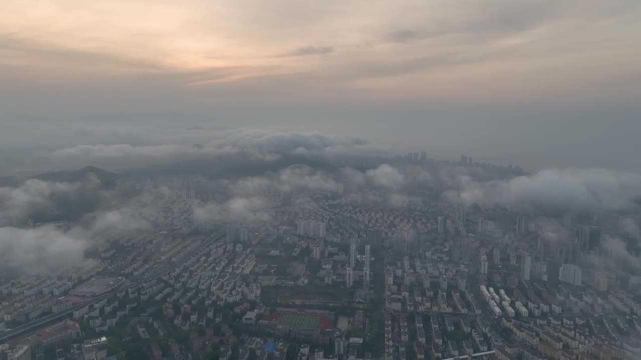 青岛的平流雾视频素材