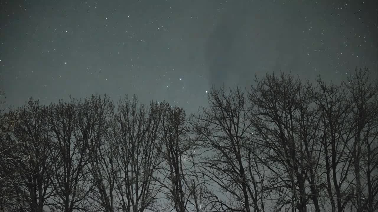 银河星空延时视频素材