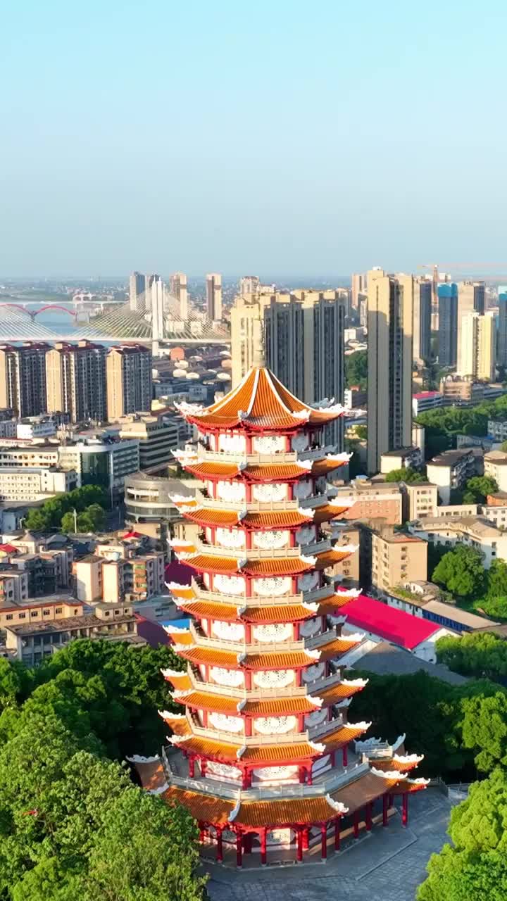 建筑 城市 风景 航拍视角 户外 发展视频素材