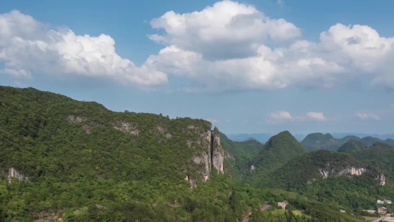 贵州荔波的美丽乡村景色视频素材