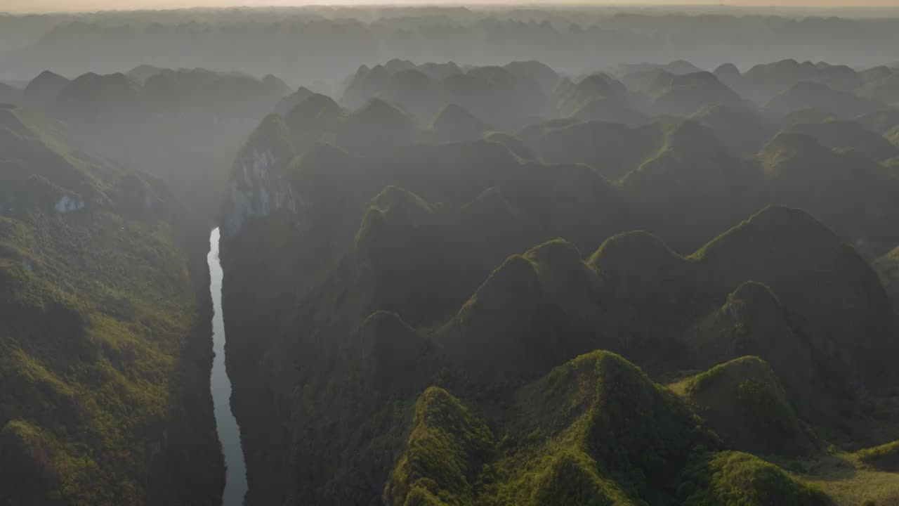 贵州荔波的美丽乡村景色视频素材