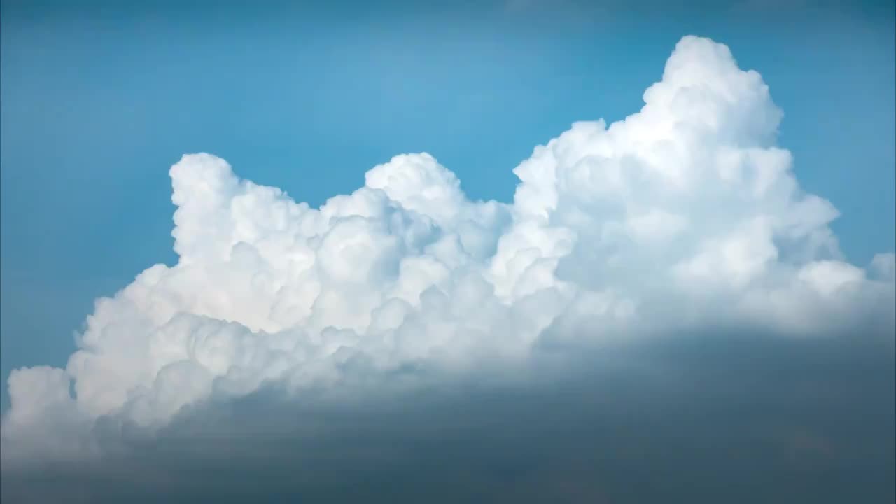 夏日天空背景蓝天白云延时摄影风云涌动夏天背景视频购买