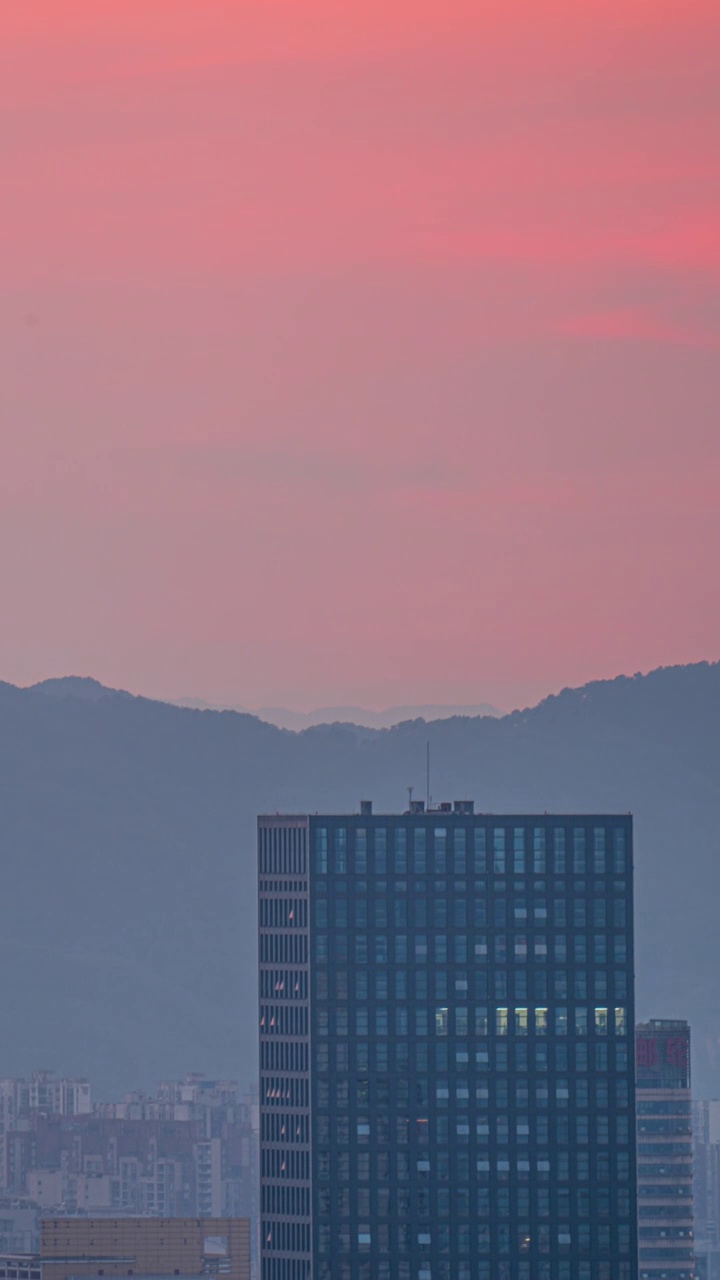 重庆都市日落视频素材