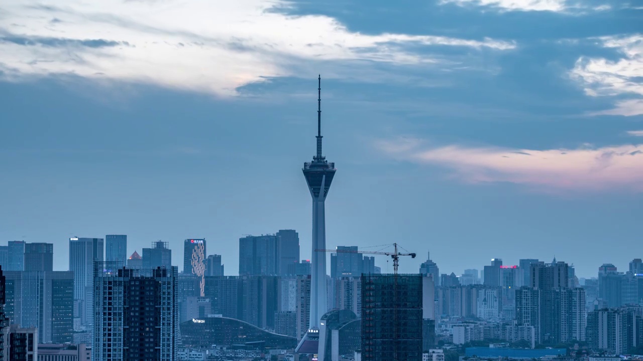 成都城市CBD夜景视频素材