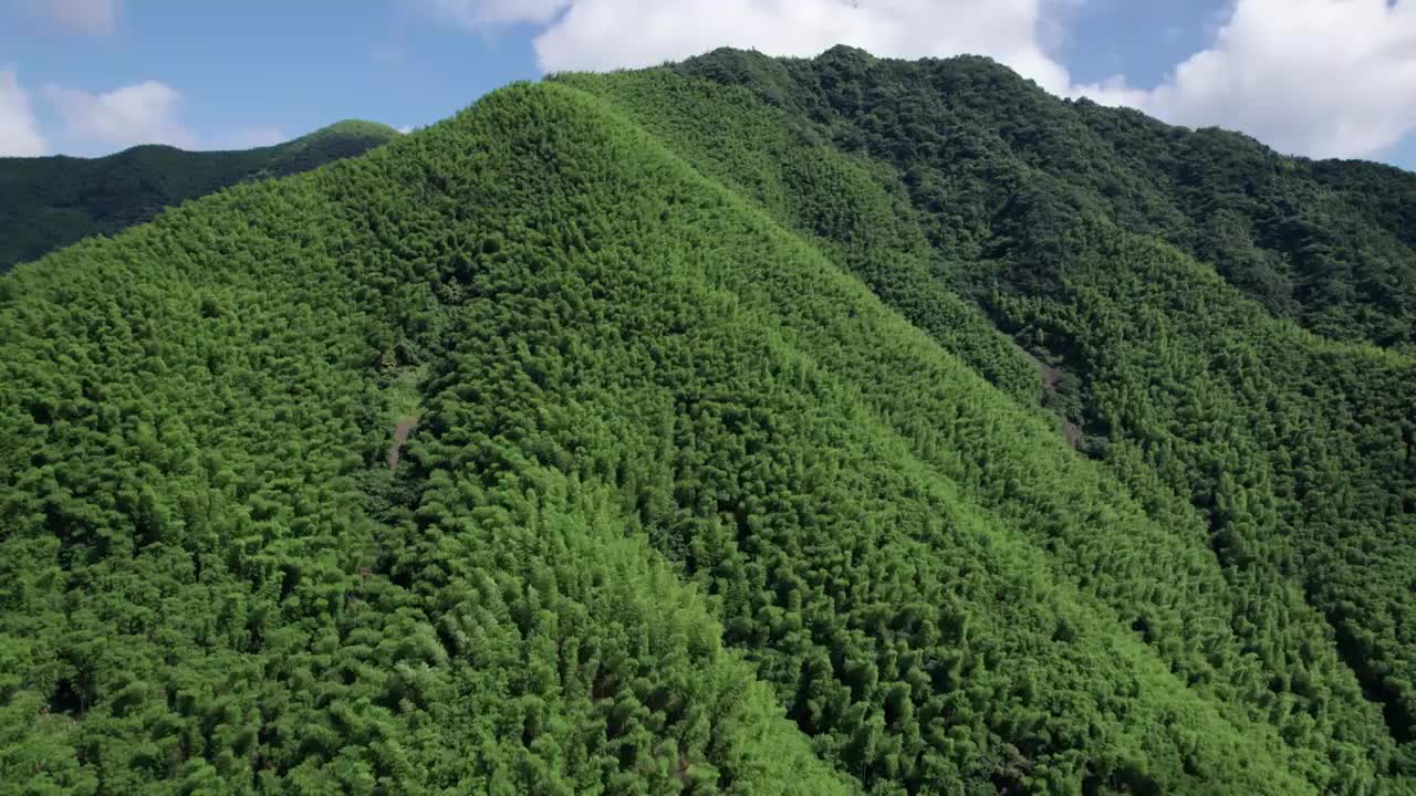 浙江湖州安吉 连绵高山 航拍视频素材