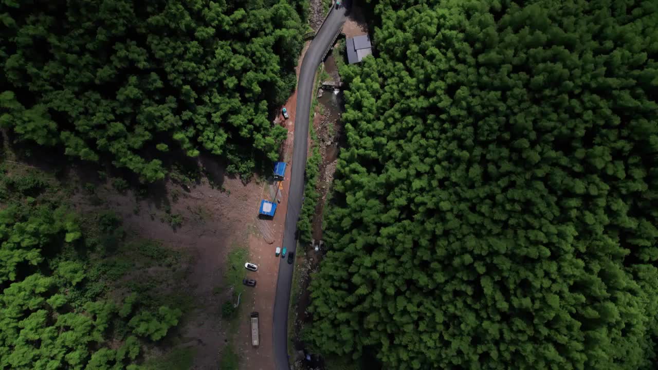 浙江湖州安吉 连绵高山 航拍视频素材