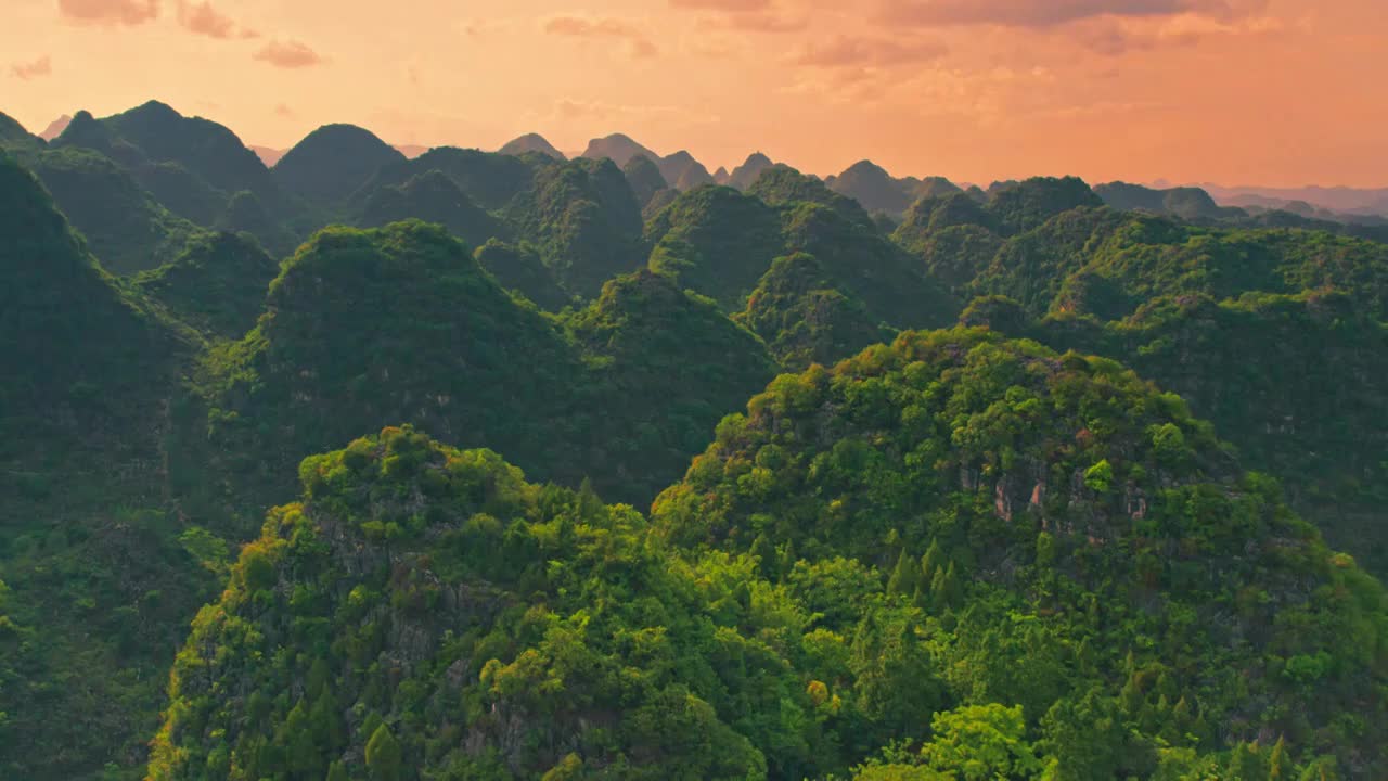 万峰林山峰视频素材