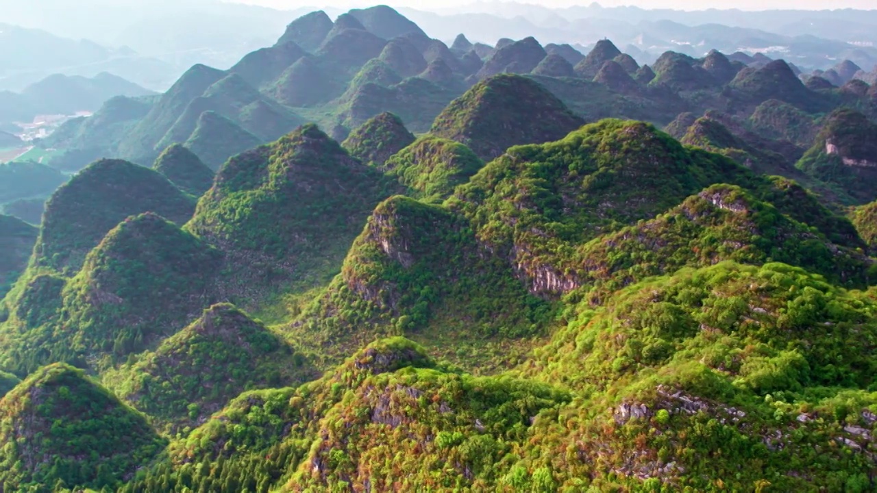 万峰林山峰视频素材