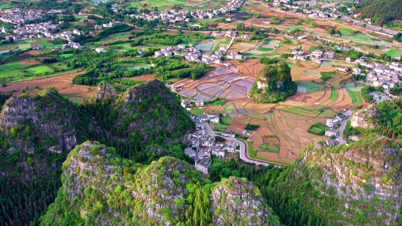 万峰林山峰视频素材