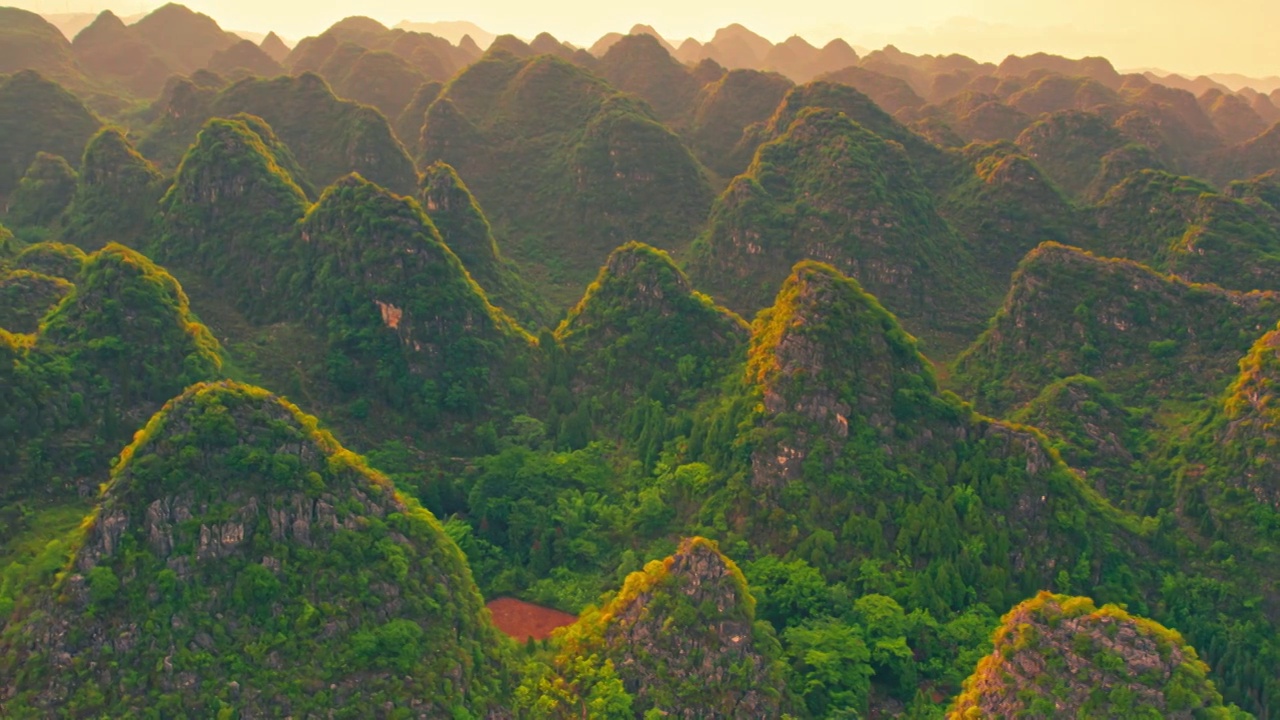 万峰林山峰视频素材