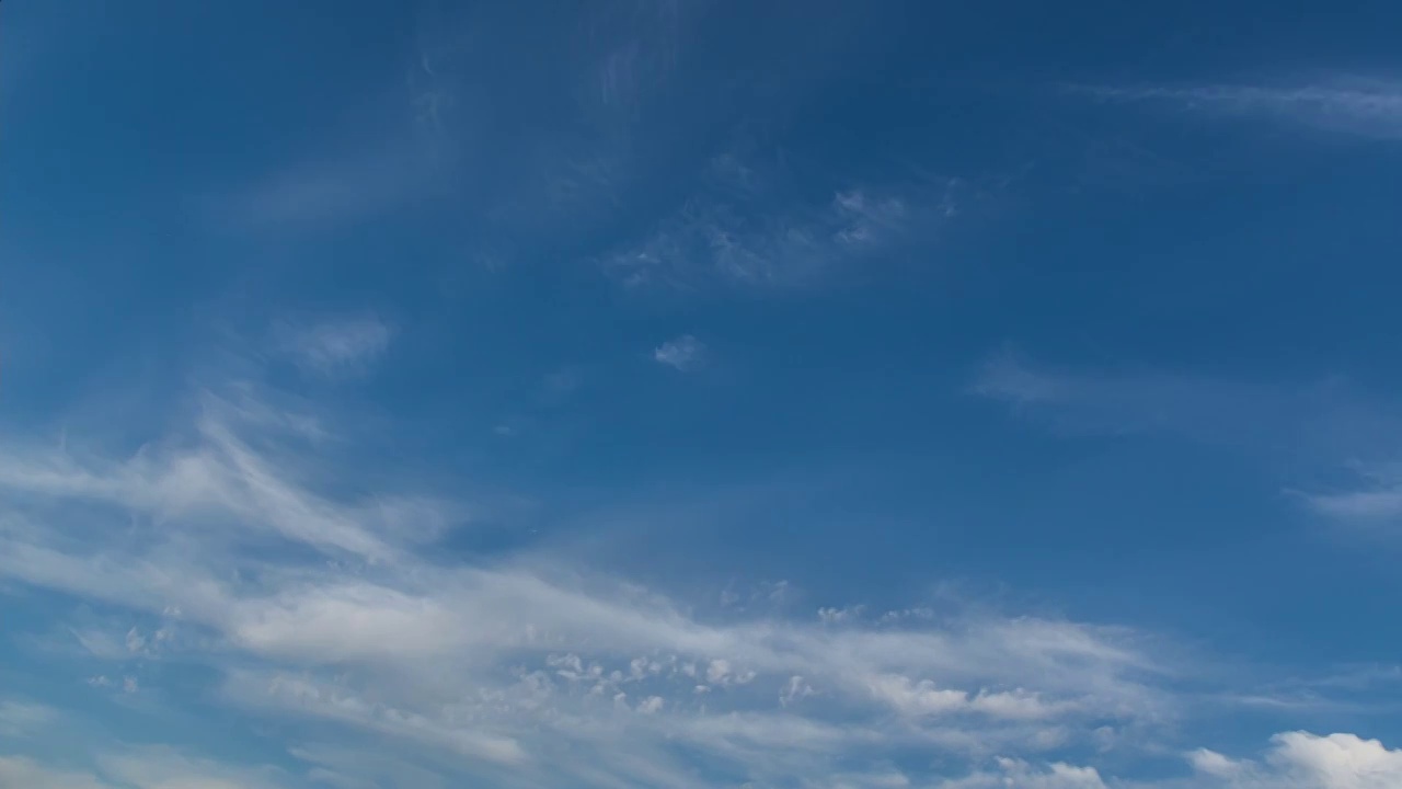 夏天晴朗天空蓝天白云飘逸流动延时视频素材