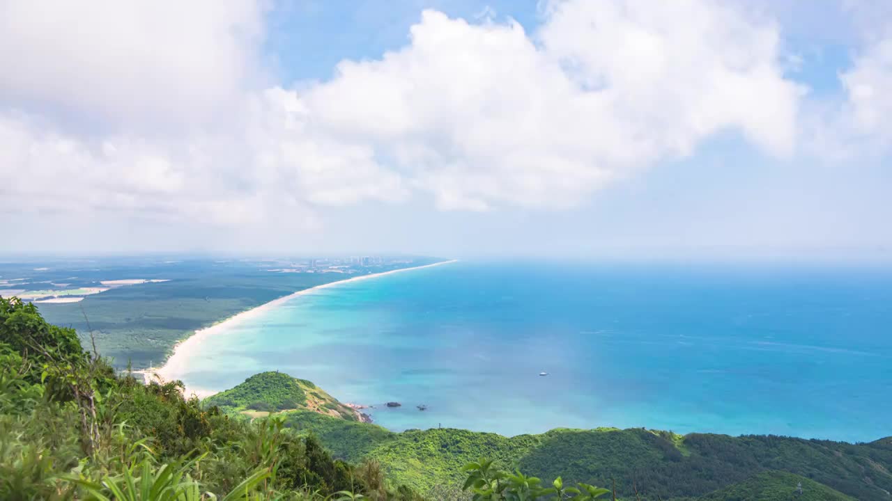 海南文昌铜鼓岭夏日风光视频下载