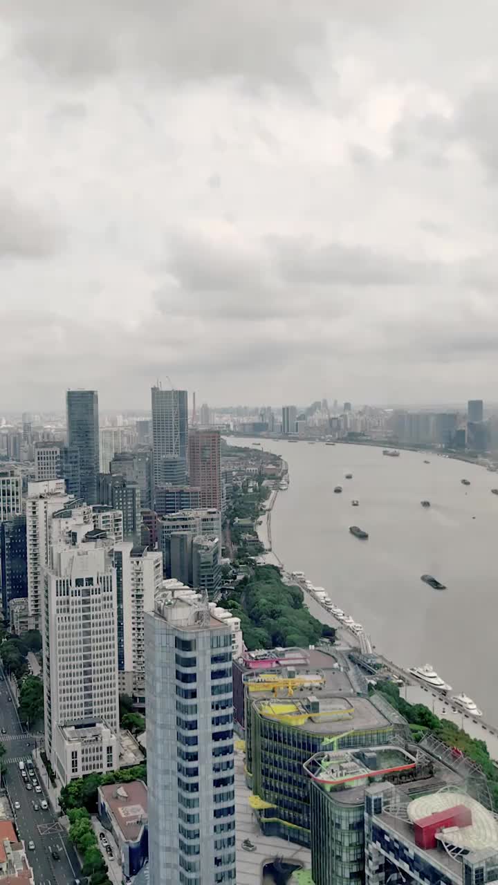 上海北外滩城市延时风光视频素材