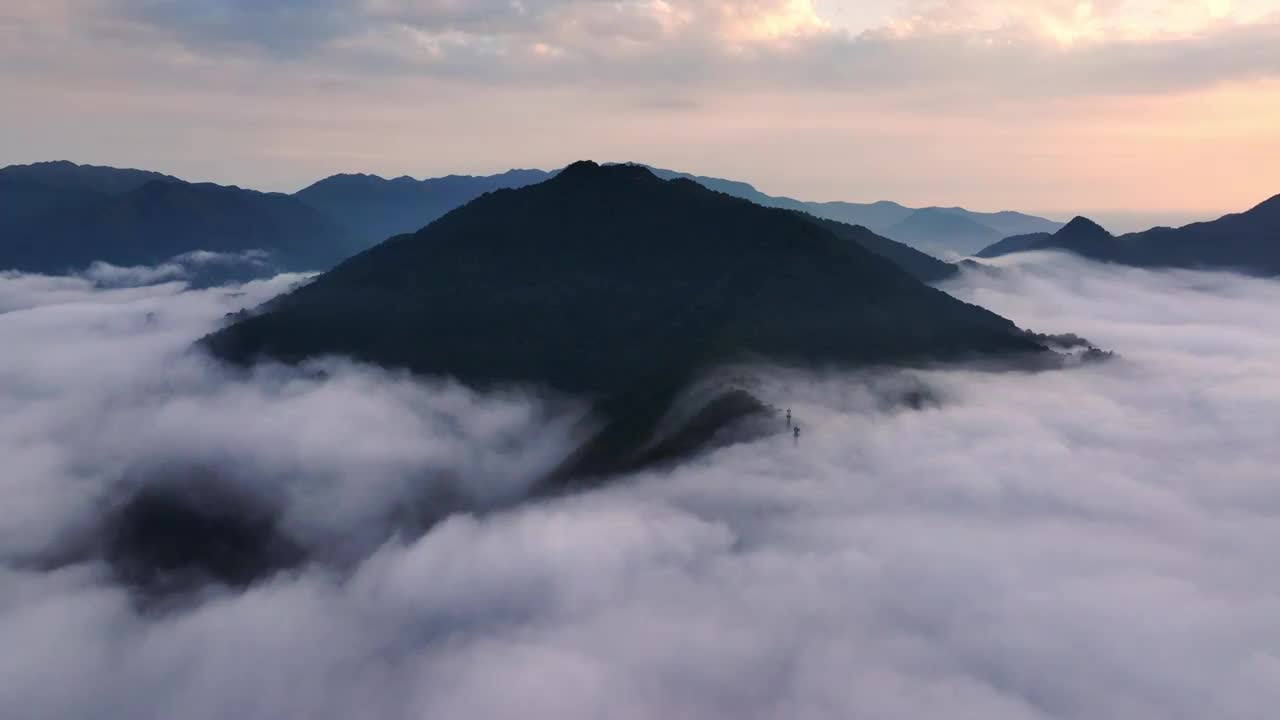 日出云海航拍视频素材