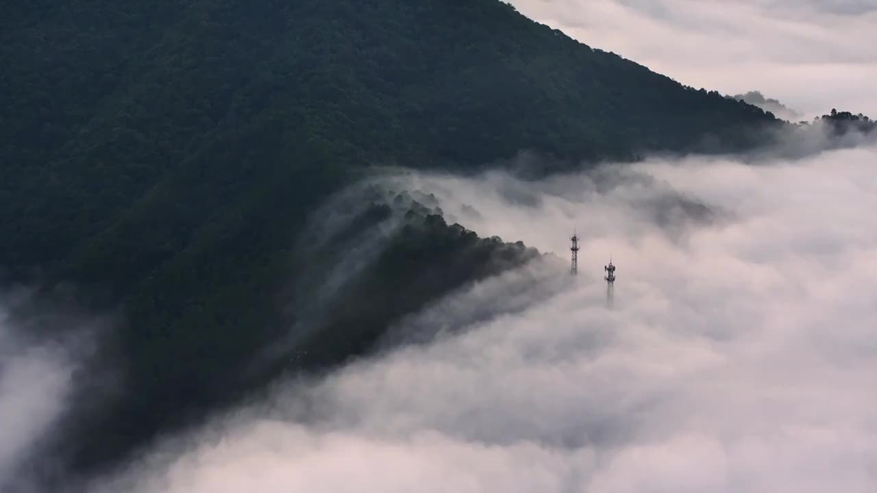 日出云海航拍视频素材