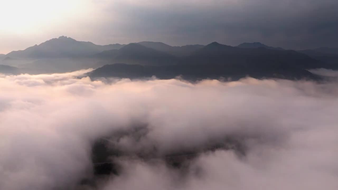 日出云海航拍视频素材