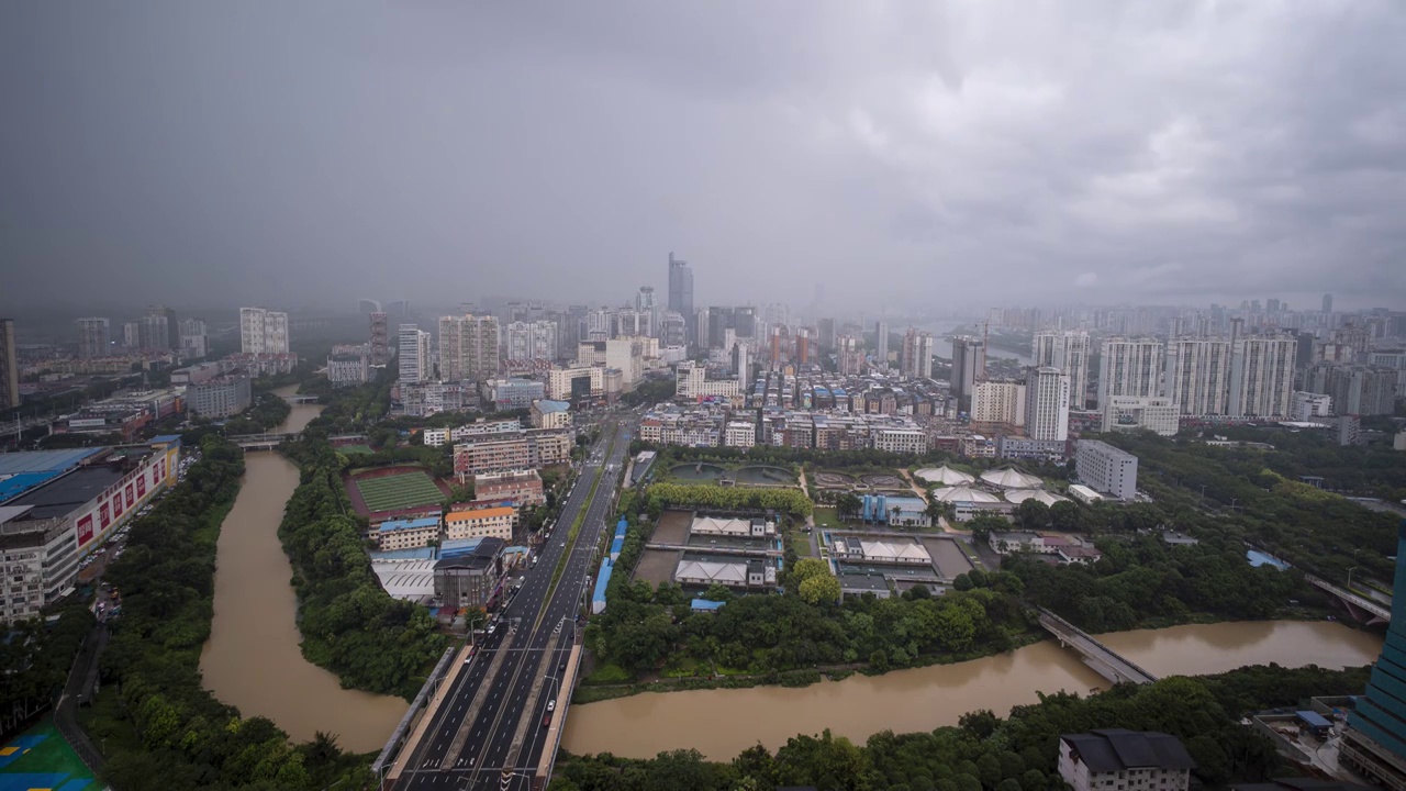 南宁的雨视频素材