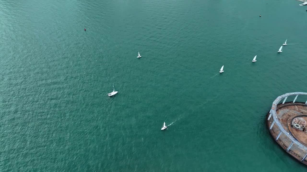 青岛浮山湾景色视频素材