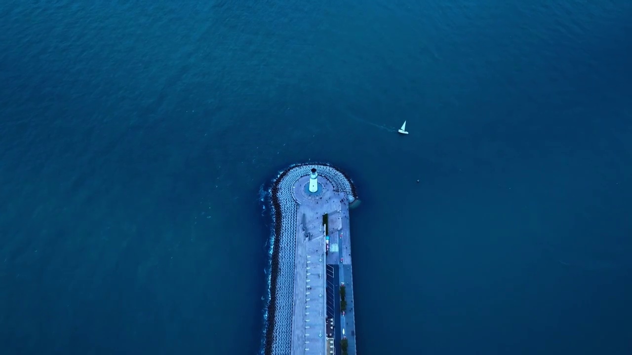 青岛浮山湾景色视频素材