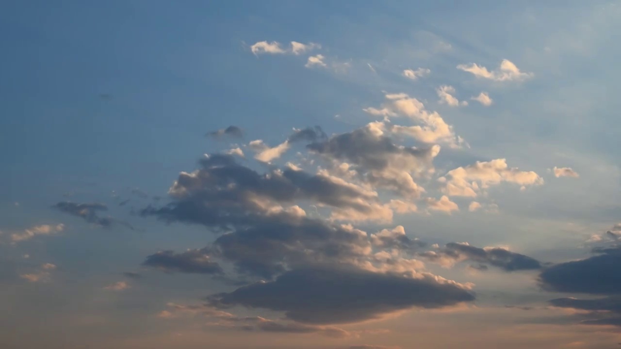 天空中变幻的云彩视频素材