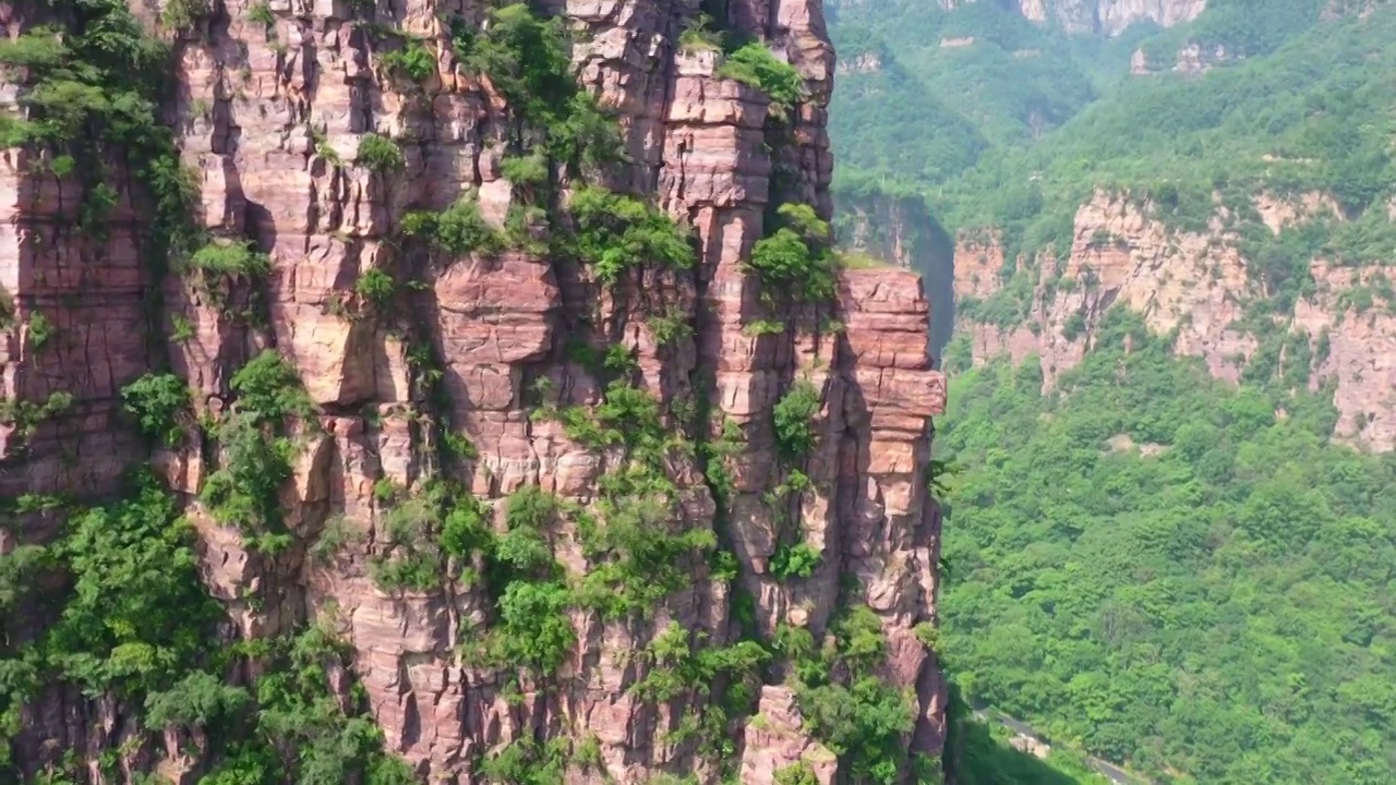 太行山层岩地质视频素材