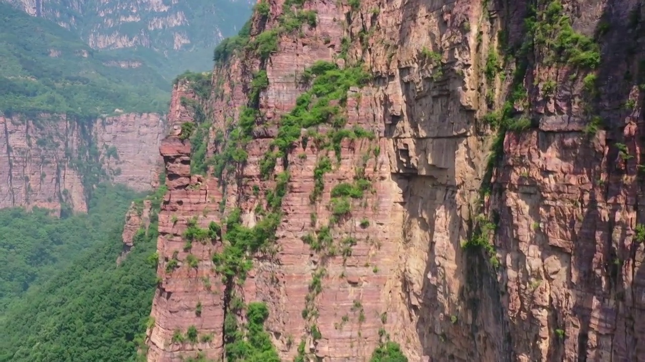 太行山层岩地质视频素材