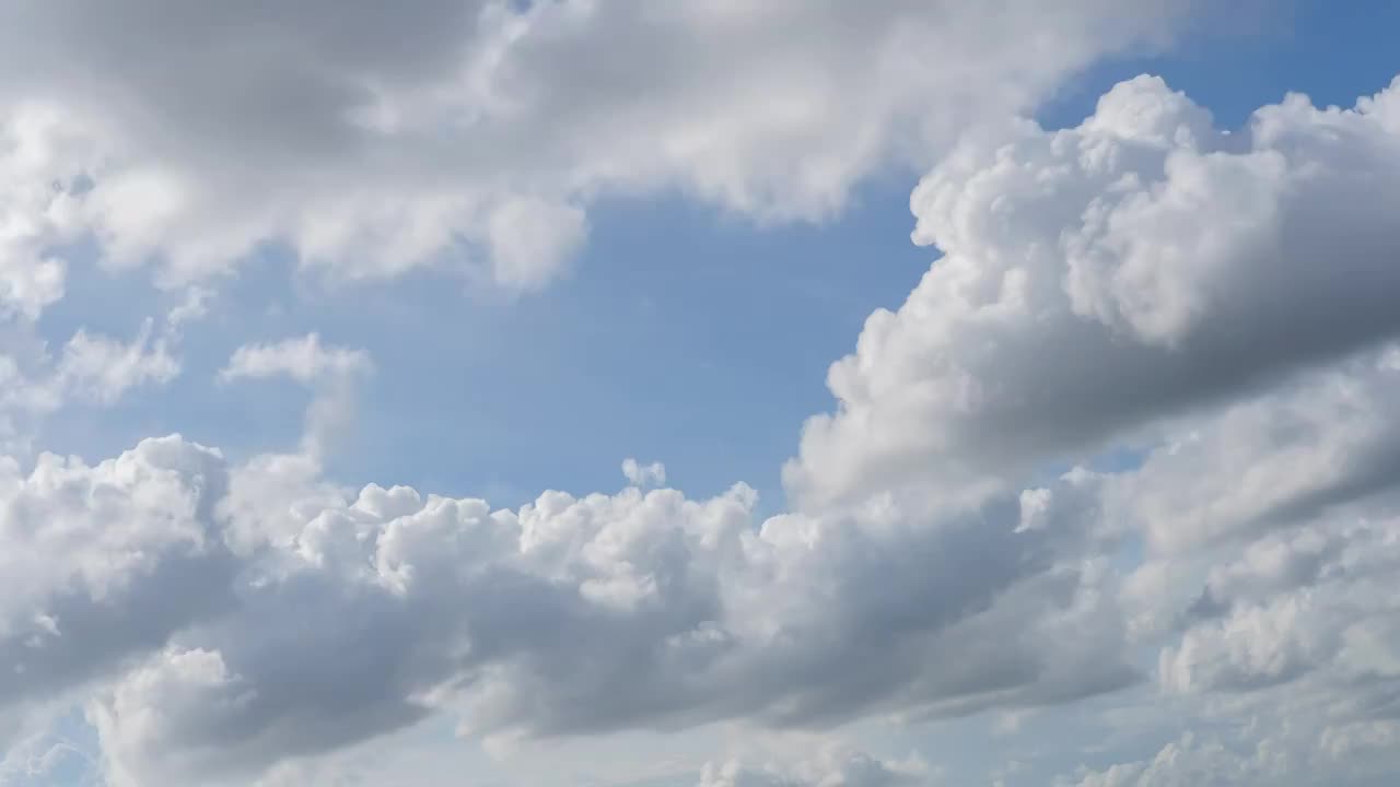 天空中云的变化视频素材