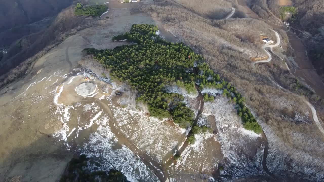 湖北襄阳南顶草原航拍视频素材