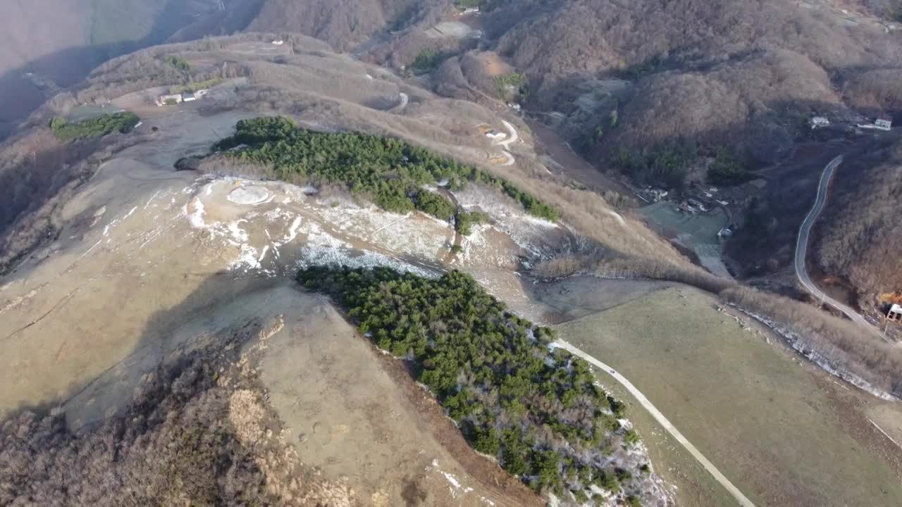 湖北襄阳南顶草原航拍视频素材