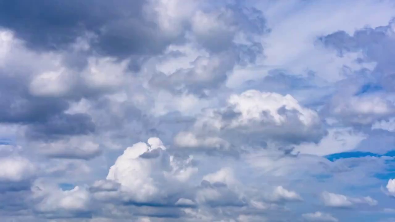 晴朗天空的时间间隔视频素材