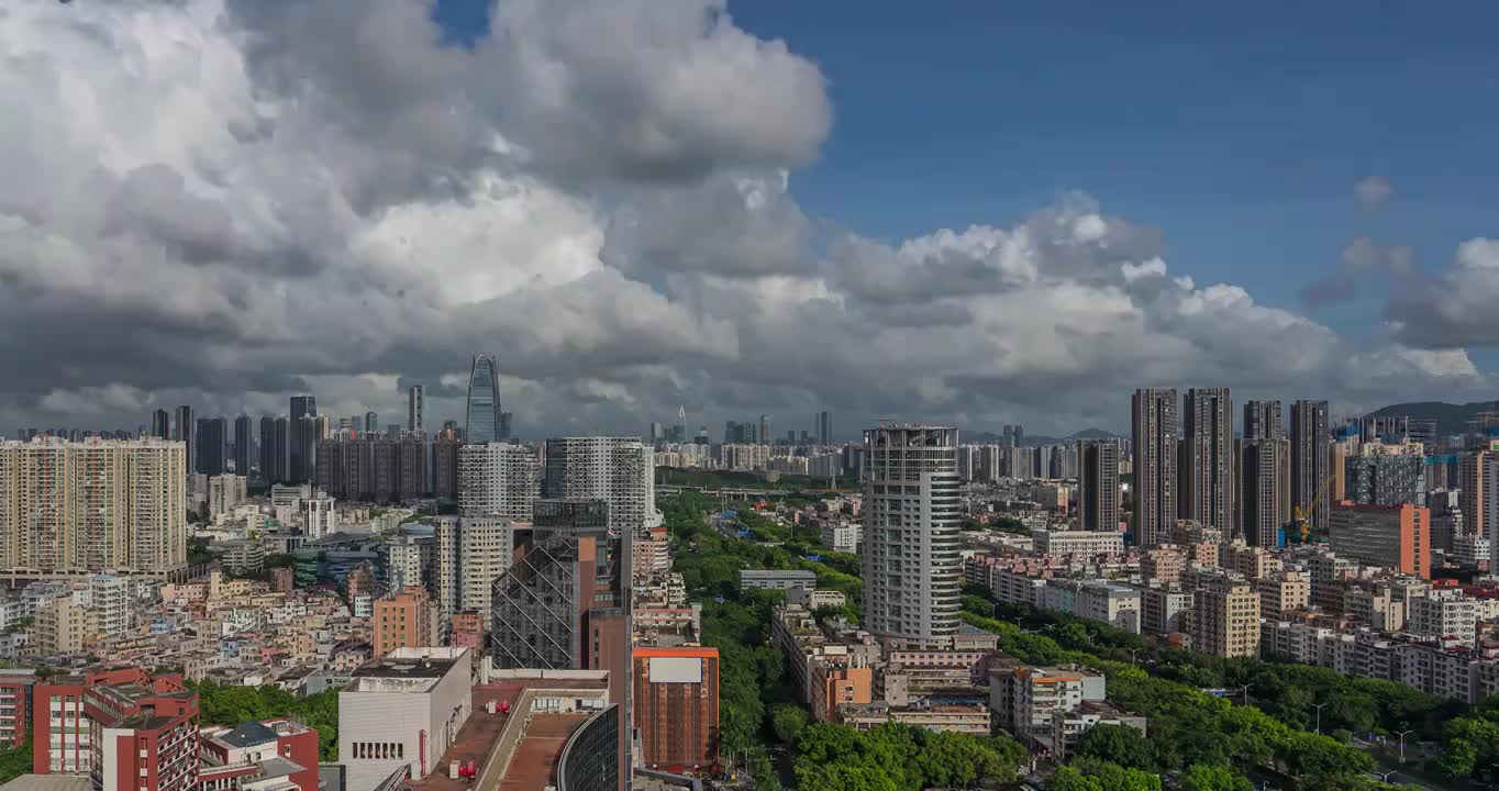 合集-广东深圳宝安区域城市日转夜延时视频素材