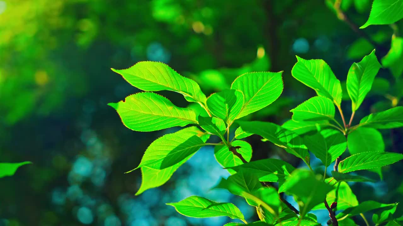 清新的树叶视频下载