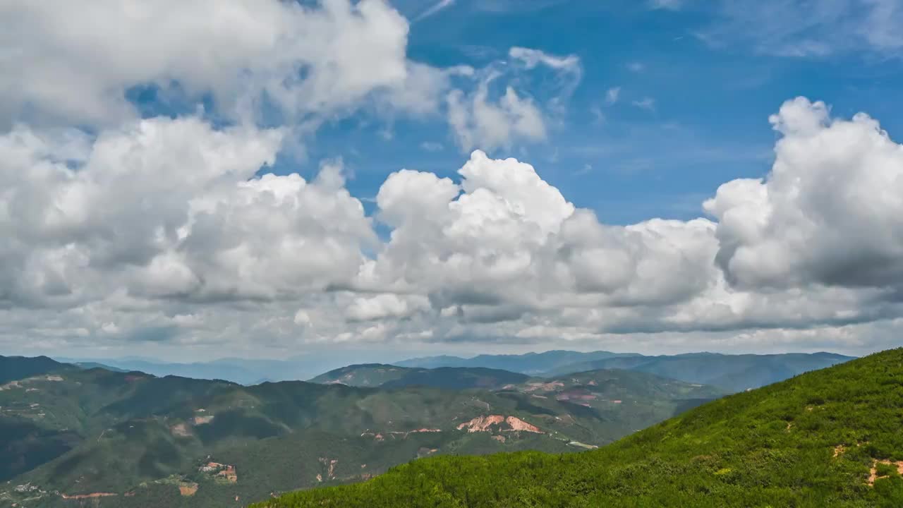 云南省红河州石屏县山区延时摄影视频素材