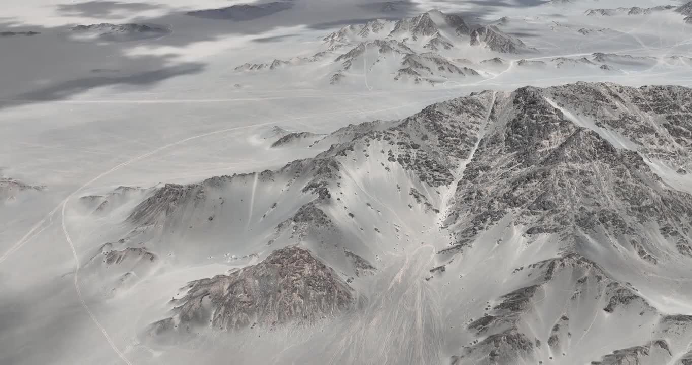 青海海西州茫崖黑独山航拍视频下载