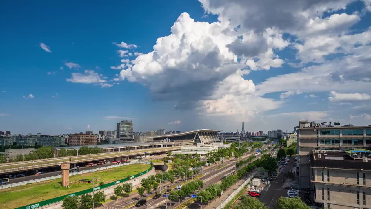 北京清河站延时视频素材