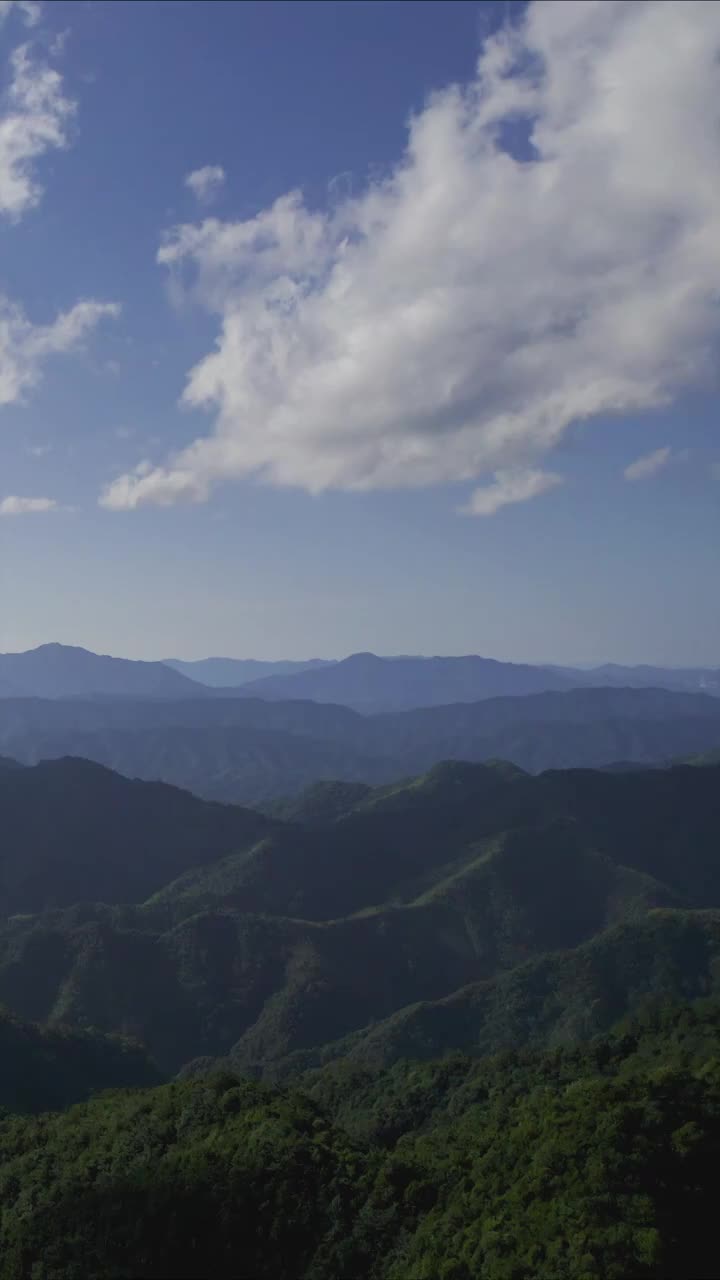 晴朗的安徽黄山区竖屏视频视频素材