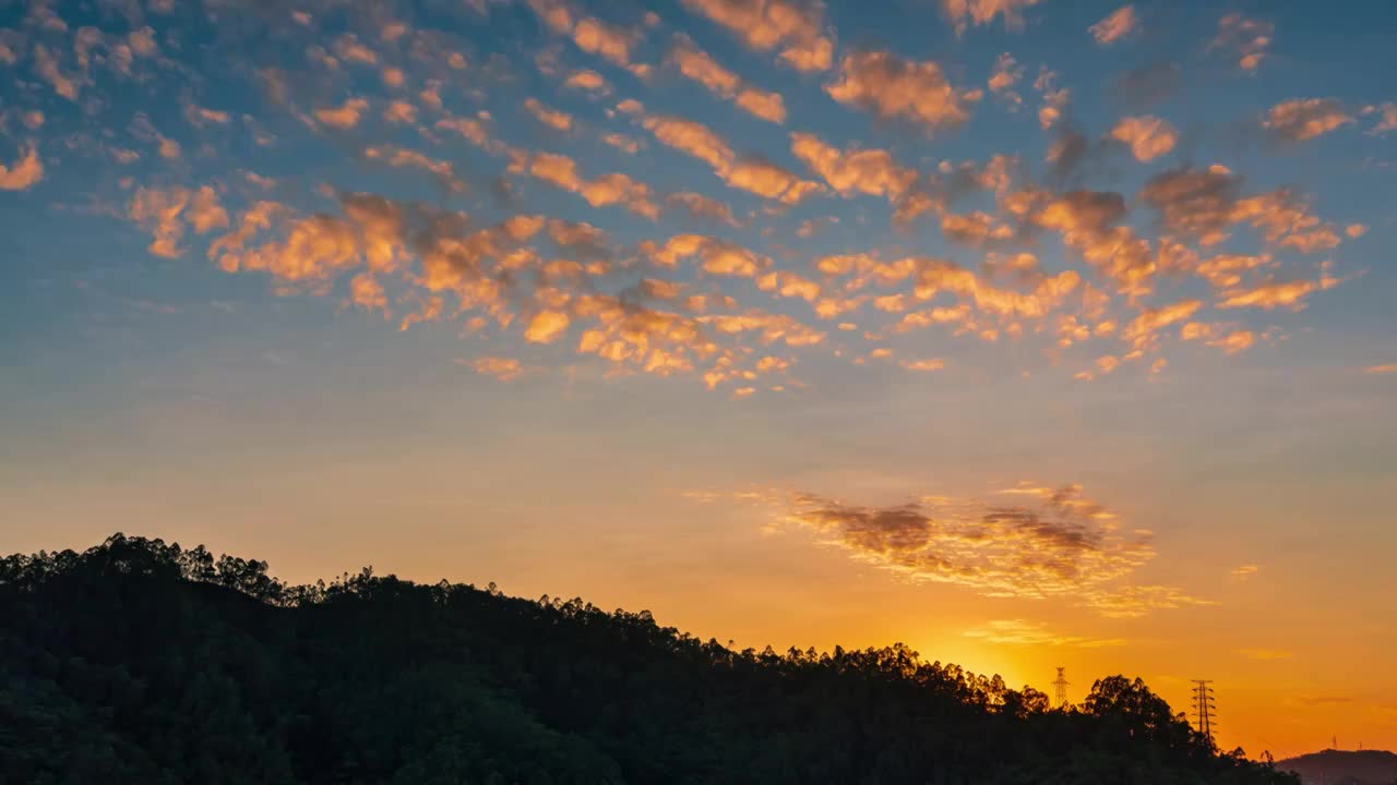 惠州南山日落晚霞延时视频素材