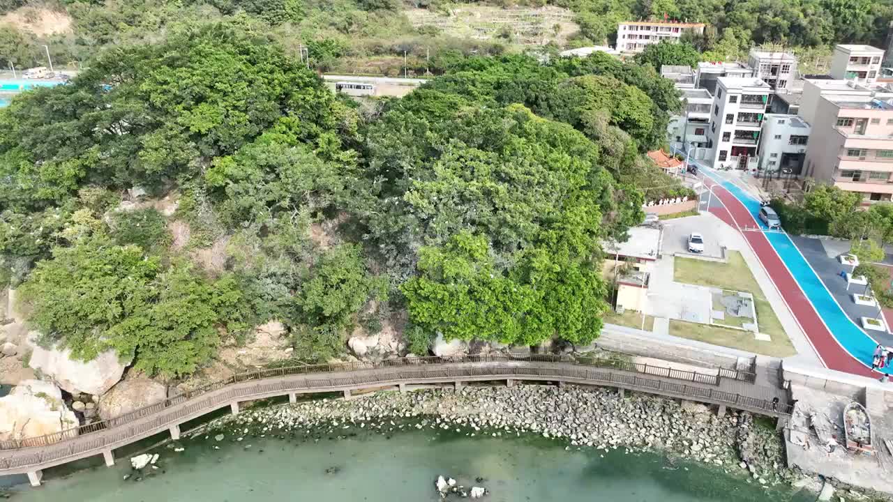 汕头南澳岛海岛渔场风光航拍视频素材