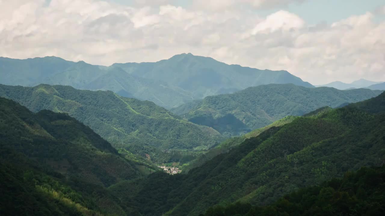 黄山区太平山谷中光影视频素材