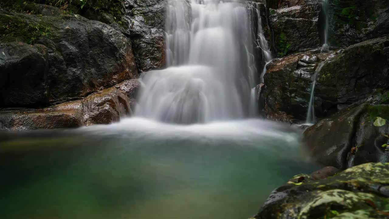 惠州龙门南昆山溪流慢门延时视频素材