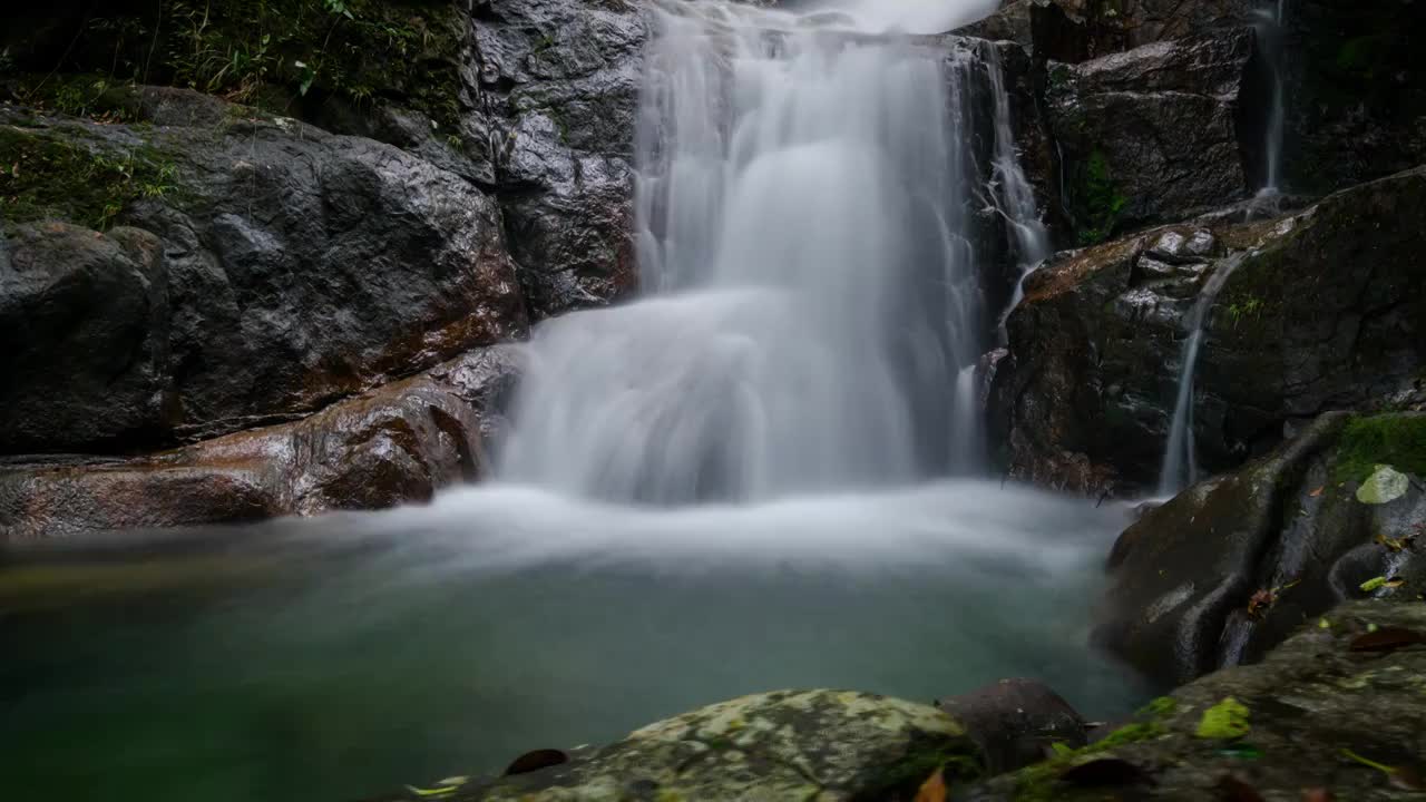 惠州龙门南昆山溪流慢门延时视频素材