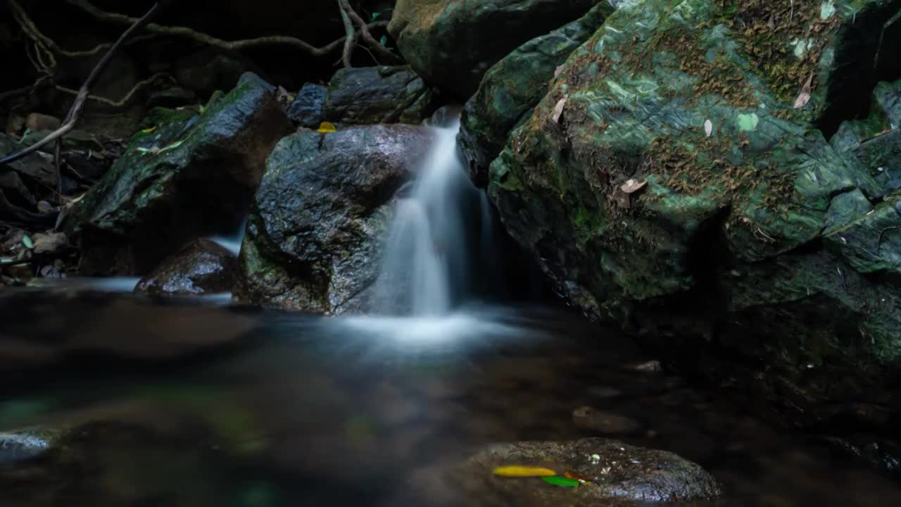 惠州龙门南昆山溪流慢门延时视频素材