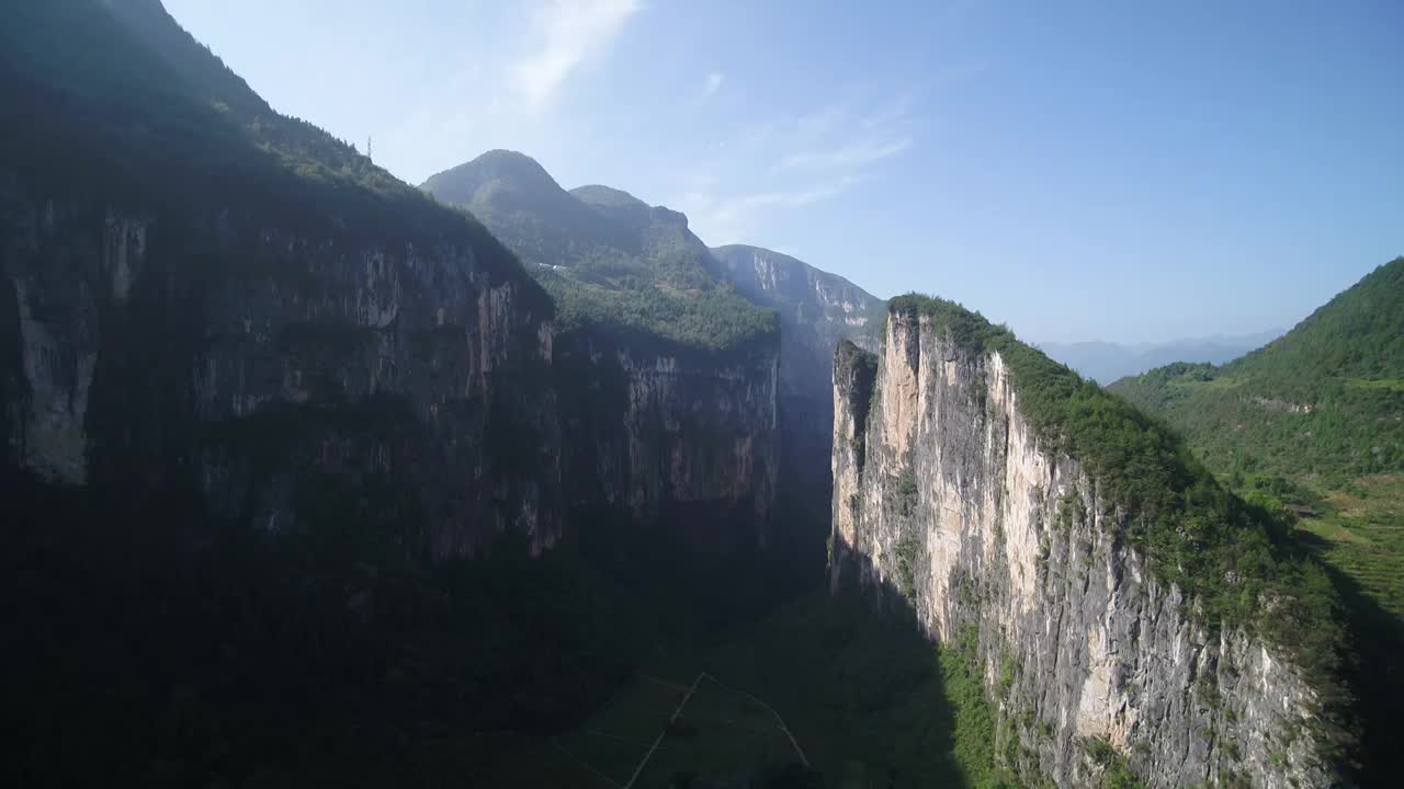 航拍重庆旱夔门视频素材