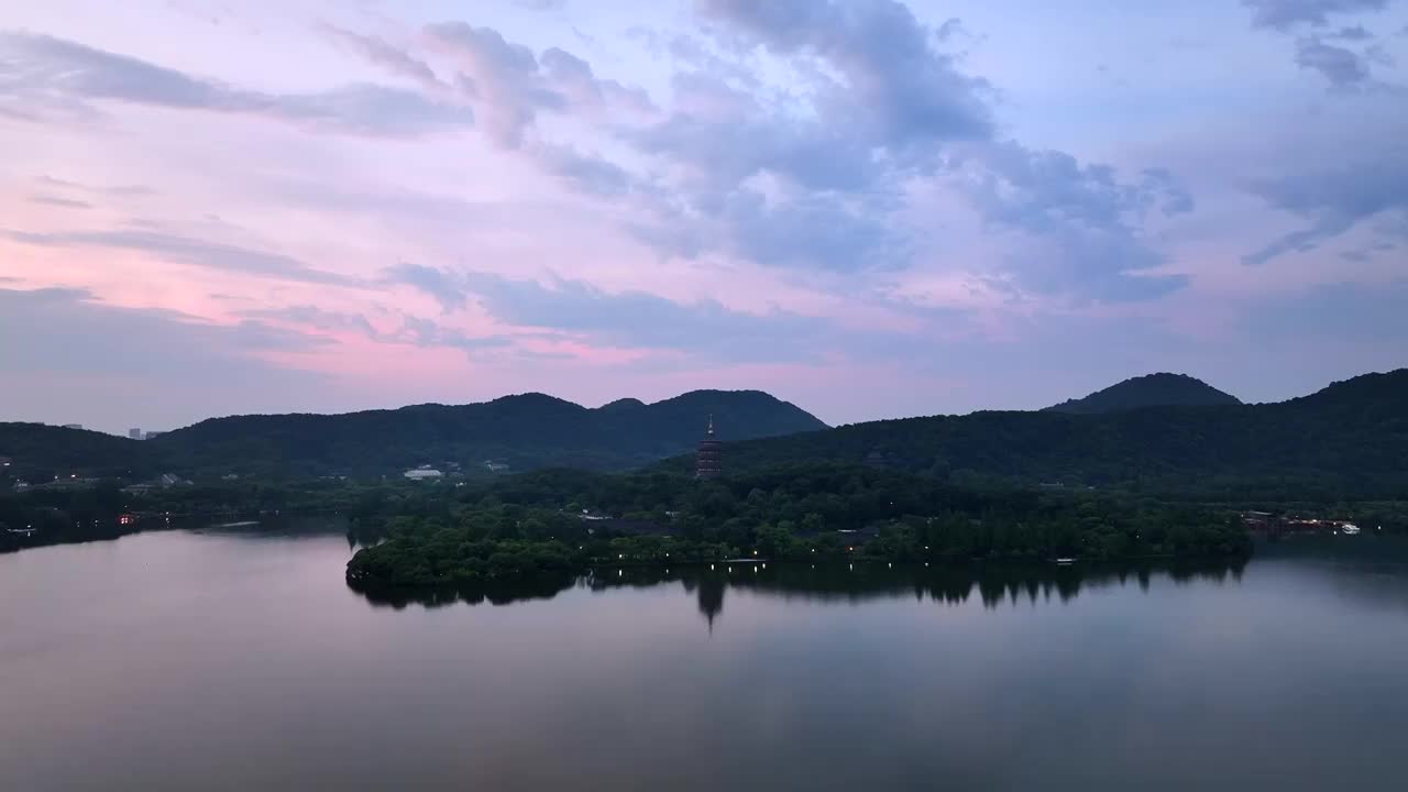 杭州日出风光视频素材